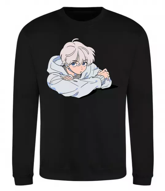 Свитшот Anime art boy Черный фото