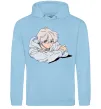 Жіноча толстовка (худі) Anime art boy Блакитний фото