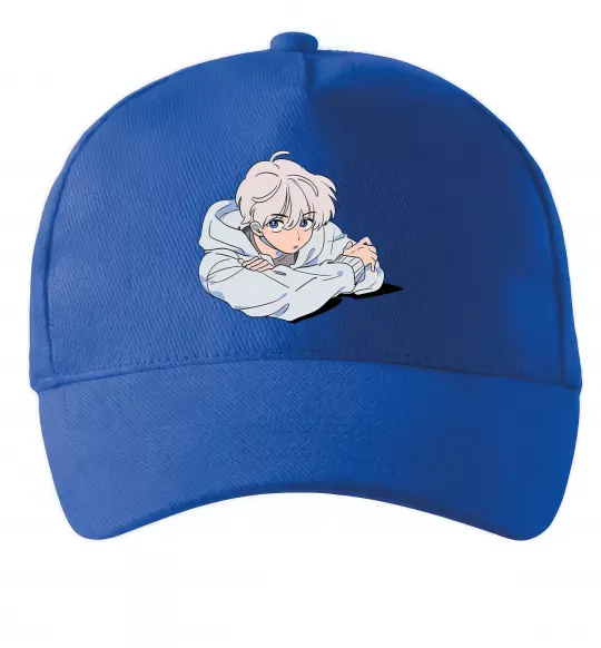 Кепка Anime art boy Ярко-синий фото