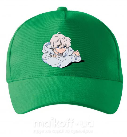 Кепка Anime art boy Зеленый фото