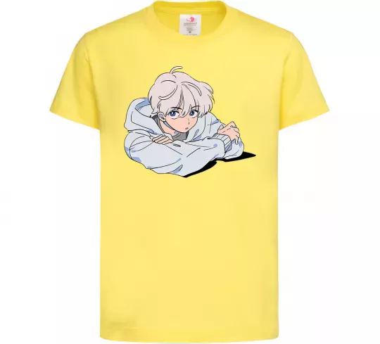 Дитяча футболка Anime art boy Лимонний фото