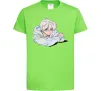 Дитяча футболка Anime art boy Лаймовий фото