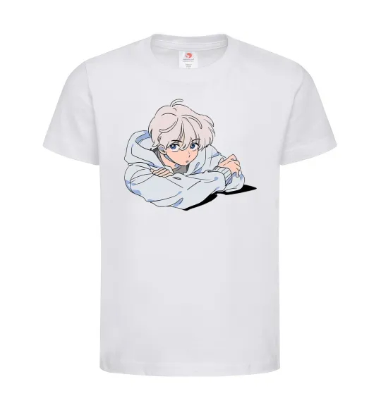 Детская футболка Anime art boy Белый фото