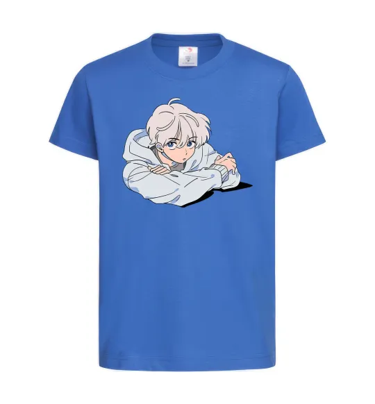 Детская футболка Anime art boy Ярко-синий фото