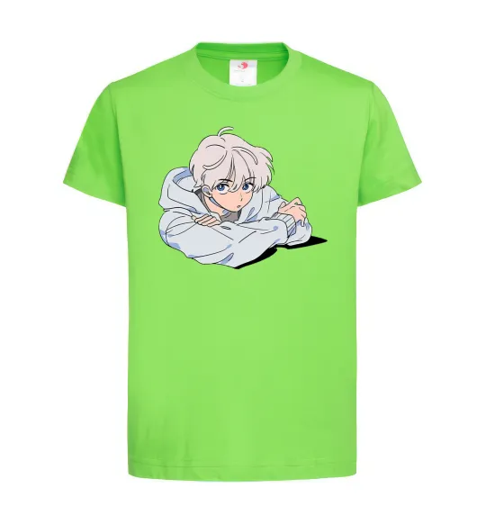 Детская футболка Anime art boy Лаймовый фото