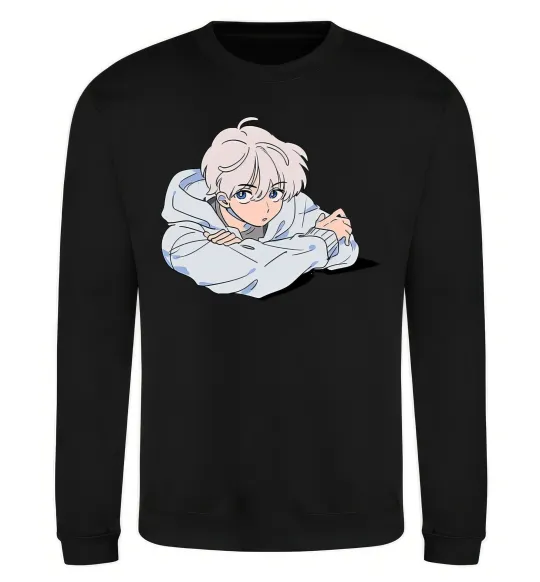 Світшот Anime art boy Чорний фото