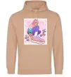 Женская толстовка (худи) Anime girl art Песочный Женская толстовка (худи) Anime girl art Песочный фото