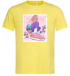 Мужская футболка Anime girl art Лимонный фото