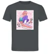 Мужская футболка Anime girl art Графит фото