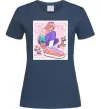 Жіноча футболка Anime girl art Темно-синій Жіноча футболка Anime girl art Темно-синій фото