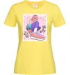 Жіноча футболка Anime girl art Лимонний Жіноча футболка Anime girl art Лимонний фото