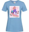 Жіноча футболка Anime girl art Блакитний Жіноча футболка Anime girl art Блакитний фото