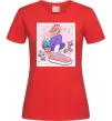 Жіноча футболка Anime girl art Червоний Жіноча футболка Anime girl art Червоний фото