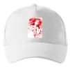 Кепка Дівчина аніме арт червоний Білий фото