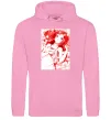 Жіноча толстовка (худі) Дівчина аніме арт червоний Рожевий Жіноча толстовка (худі) Дівчина аніме арт червоний Рожевий фото