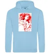 Жіноча толстовка (худі) Дівчина аніме арт червоний Блакитний Жіноча толстовка (худі) Дівчина аніме арт червоний Блакитний фото