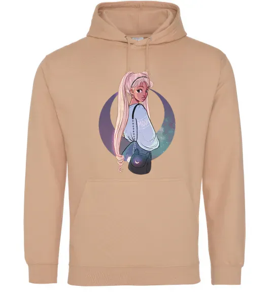 Женская толстовка (худи) Сейлор Мун рисунок Песочный фото