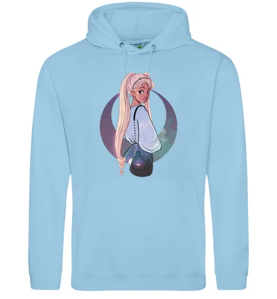 Жіноча толстовка (худі) Сейлор Мун рисунок Блакитний фото