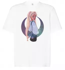 Футболка Оверсайз Аниме украинка Белый фото