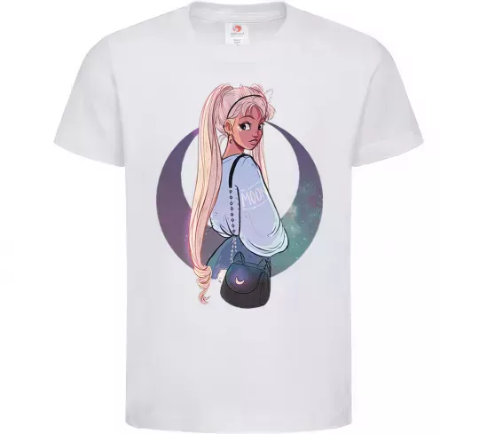 Детская футболка Сейлор Мун рисунок Белый фото