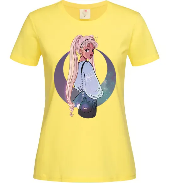 Жіноча футболка Сейлор Мун рисунок Лимонний фото