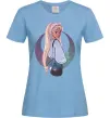 Жіноча футболка Сейлор Мун рисунок Блакитний Жіноча футболка Сейлор Мун рисунок Блакитний фото