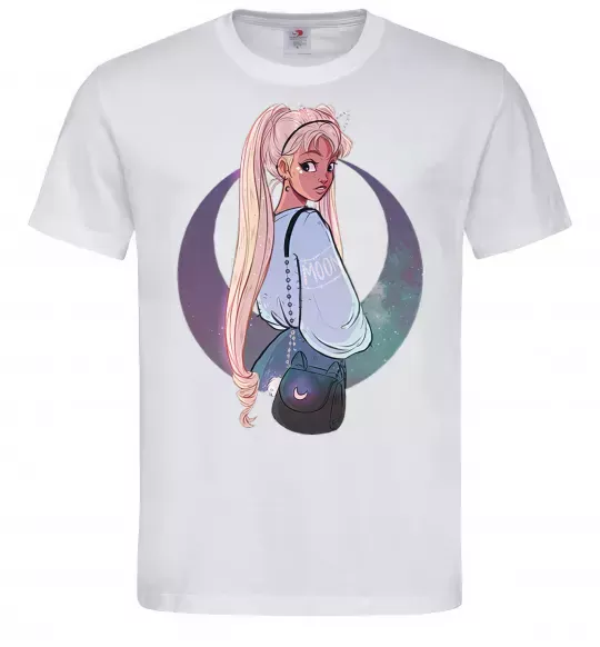 Чоловіча футболка Сейлор Мун рисунок Білий фото