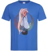 Чоловіча футболка Сейлор Мун рисунок Яскраво-синій фото