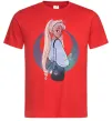 Чоловіча футболка Сейлор Мун рисунок Червоний фото