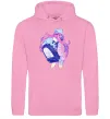 Жіноча толстовка (худі) Дівчина аніме спина Рожевий фото