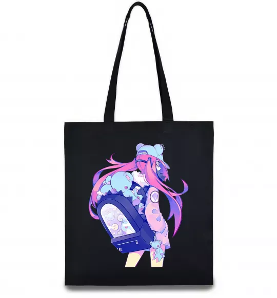 Эко-сумка Дівчина аніме спина Черный фото