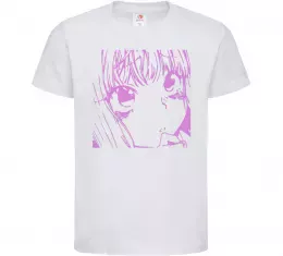 Детская футболка Волчица и пряности украинка аниме Ярко-розовый фото