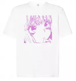 Футболка Оверсайз Аниме украинка Белый фото