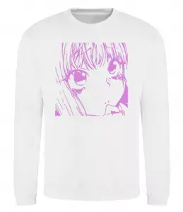 Свитшот Волчица и пряности украинка аниме Серый меланж фото