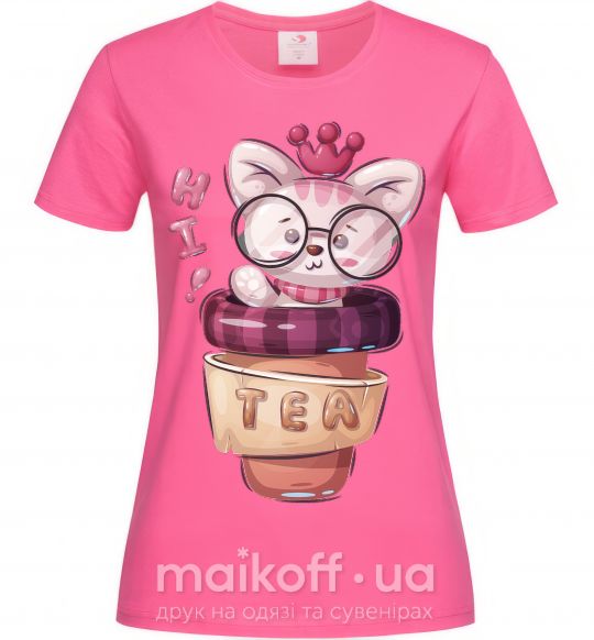 Женская футболка Hi tea Ярко-розовый фото