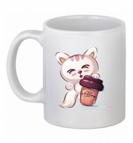 Чашка керамічна Coffee kitten
