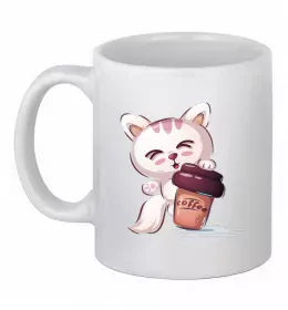 Чашка керамическая Кави і три міліона доларів Белый фото