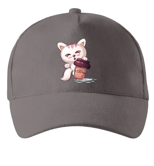 Кепка Coffee kitten Серый фото