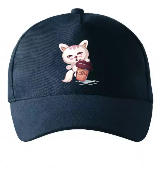 Кепка Coffee kitten Темно-синий фото