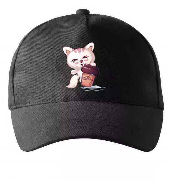 Кепка Coffee kitten Черный фото