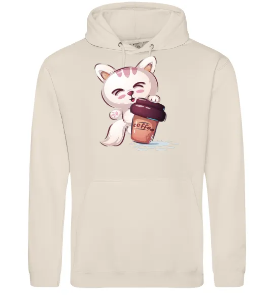 Жіноча толстовка (худі) Coffee kitten Таш фото