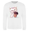 Свитшот Coffee kitten Белый фото