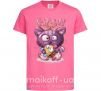 Детская футболка Fish and kitten Ярко-розовый фото