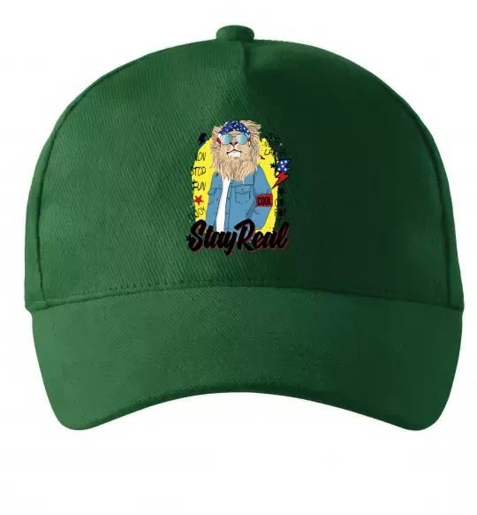 Кепка Lion Stay real Темно-зелений фото