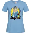 Женская футболка Lion Stay real Голубой Женская футболка Lion Stay real Голубой фото