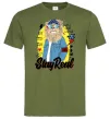 Чоловіча футболка Lion Stay real Оливковий Чоловіча футболка Lion Stay real Оливковий фото