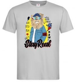 Мужская футболка Lion Stay real Мужская футболка Lion Stay real