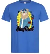 Чоловіча футболка Lion Stay real Яскраво-синій Чоловіча футболка Lion Stay real Яскраво-синій фото
