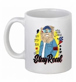 Чашка керамічна Lion Stay real