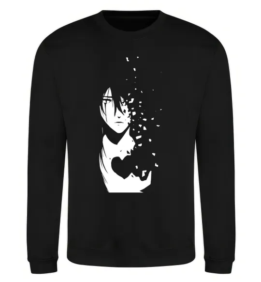 Світшот Anime boy without heart Чорний фото